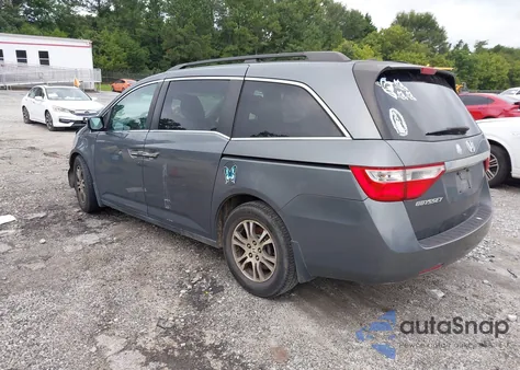 2012 Honda Odyssey Exl из США, поврежденный, VIN 5FNRL5H61CB105589